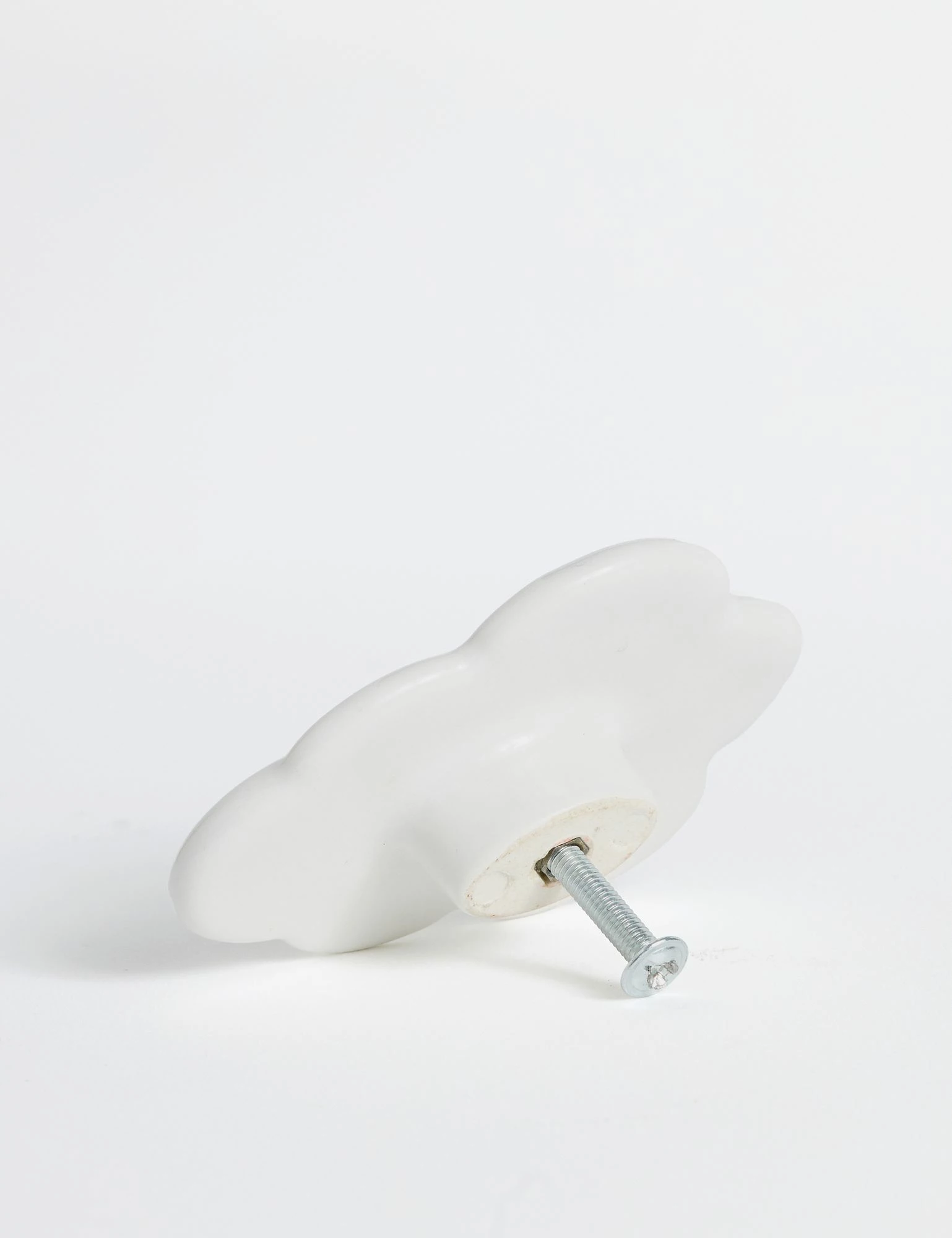 Dorez dekorative në formë reje, porcelan i bardhë, Evila Originals