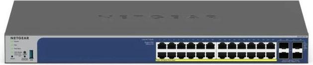 Switch NETGEAR GS728TXP, 28-Port, PoE, Gigabit/10G, Stackable