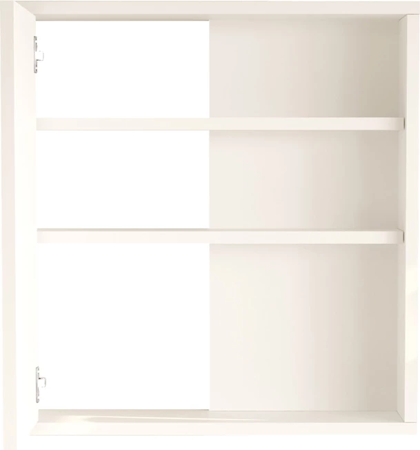 Dollap banjoje me pasqyrë, ngjyrë e bardhë,, 60x14.5x63.6cm