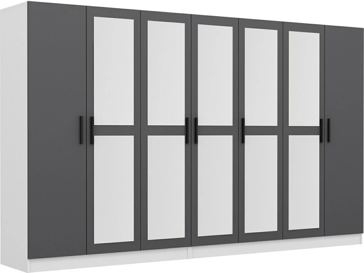 Dollap për dhomë gjumi, ngjyrë antracit, Skye Decor, 4967