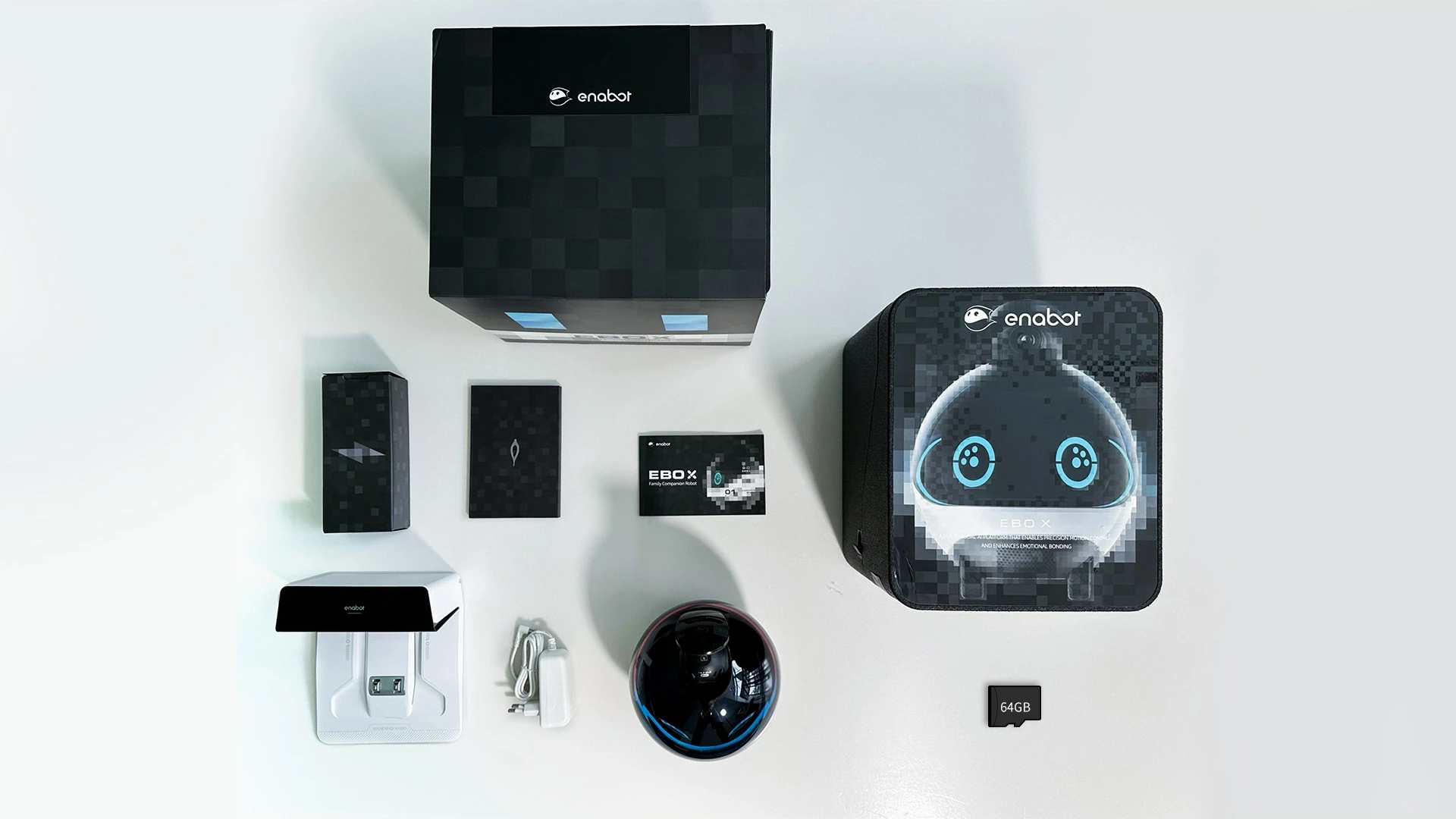 Robot shtëpiak Enabot EBO X, kamera 4K, Alexa, projektor, zi