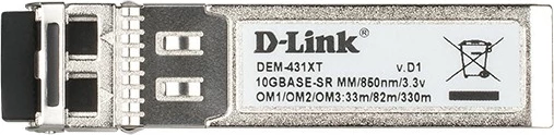 Modul SFP+ D-Link DEM-431XT, 10000 Mbit/s, LC, 50/125,62.5/125 µm