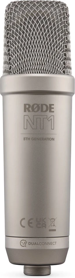 Mikrofon kondesator RØDE NT1 (Gen.5), i argjend