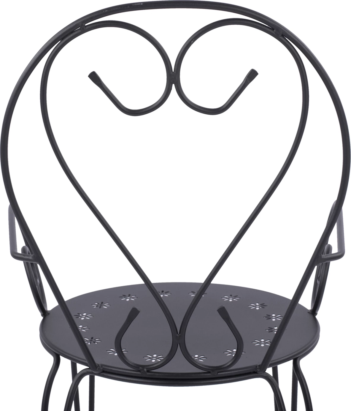 Karrige metalike Amore, ngjyrë e zezë, FH5008.11, 49x48x90 cm