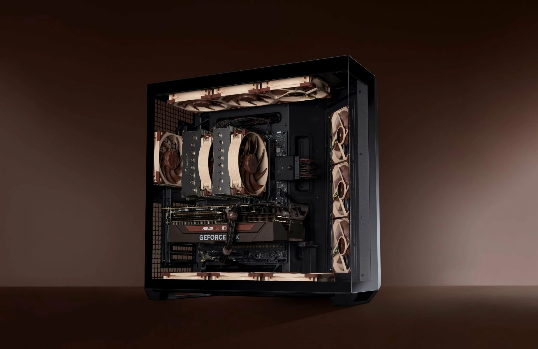 Ventilator për PC Noctua NF-A12x25 G2 PWM SX2-PP, 120mm, 1800rpm, set 2 copë, kafe