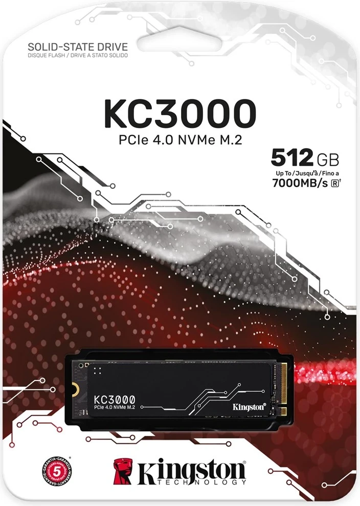 SSD Kingston Technology 512GB KC3000 M.2 2280 NVMe