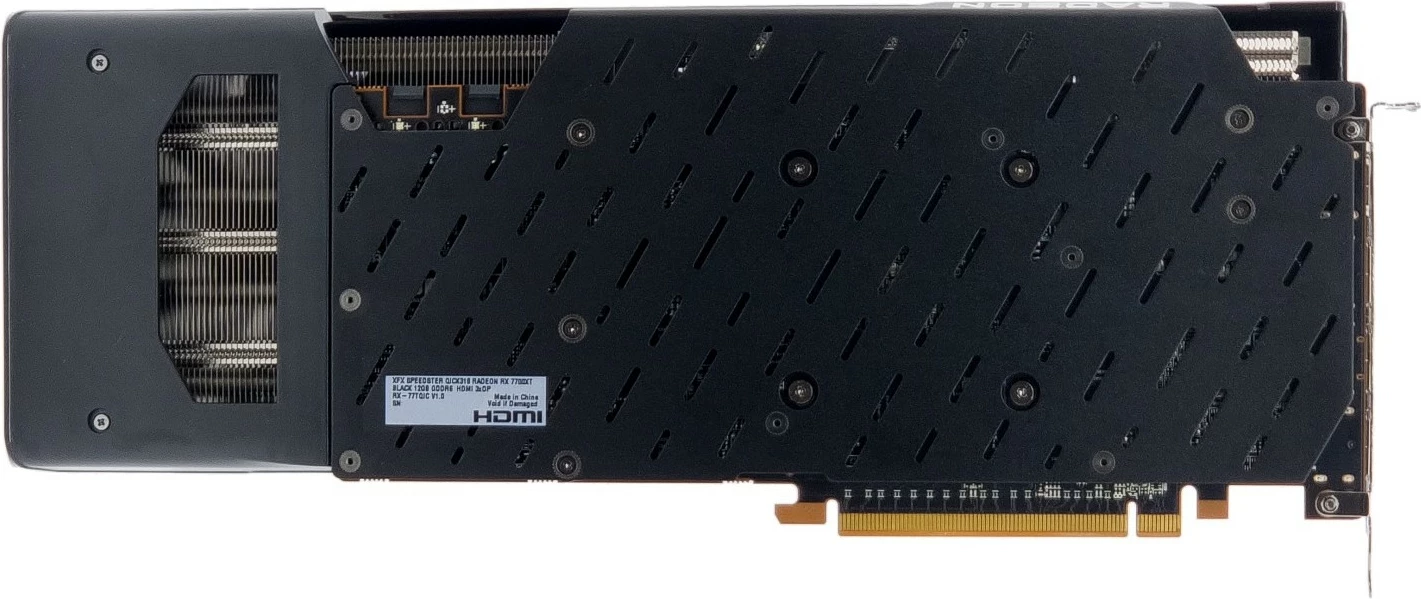 Kartelë grafike XFX RX 7700 XT 12GB Speedster QICK319, GDDR6, 3 ventilatorë, e zezë