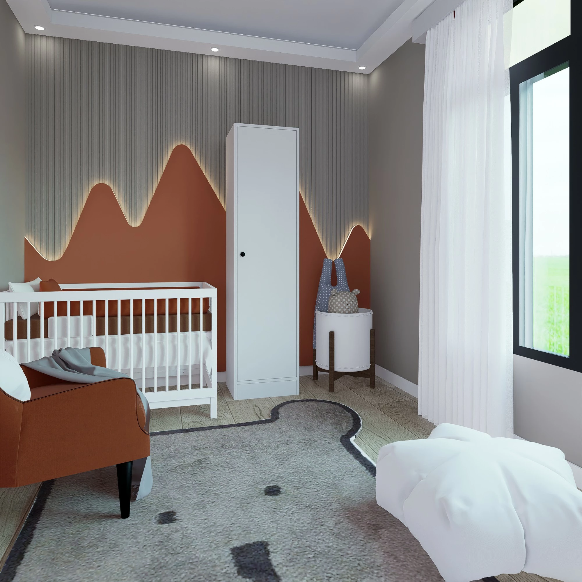 Dollap Skye Decor, ngjyrë e bardhë mat, Daisy 1600-38