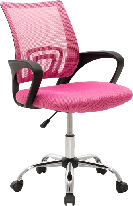 Karrige zyre Berto II, ngjyrë rozë-e zezë, 60x48x85-95cm