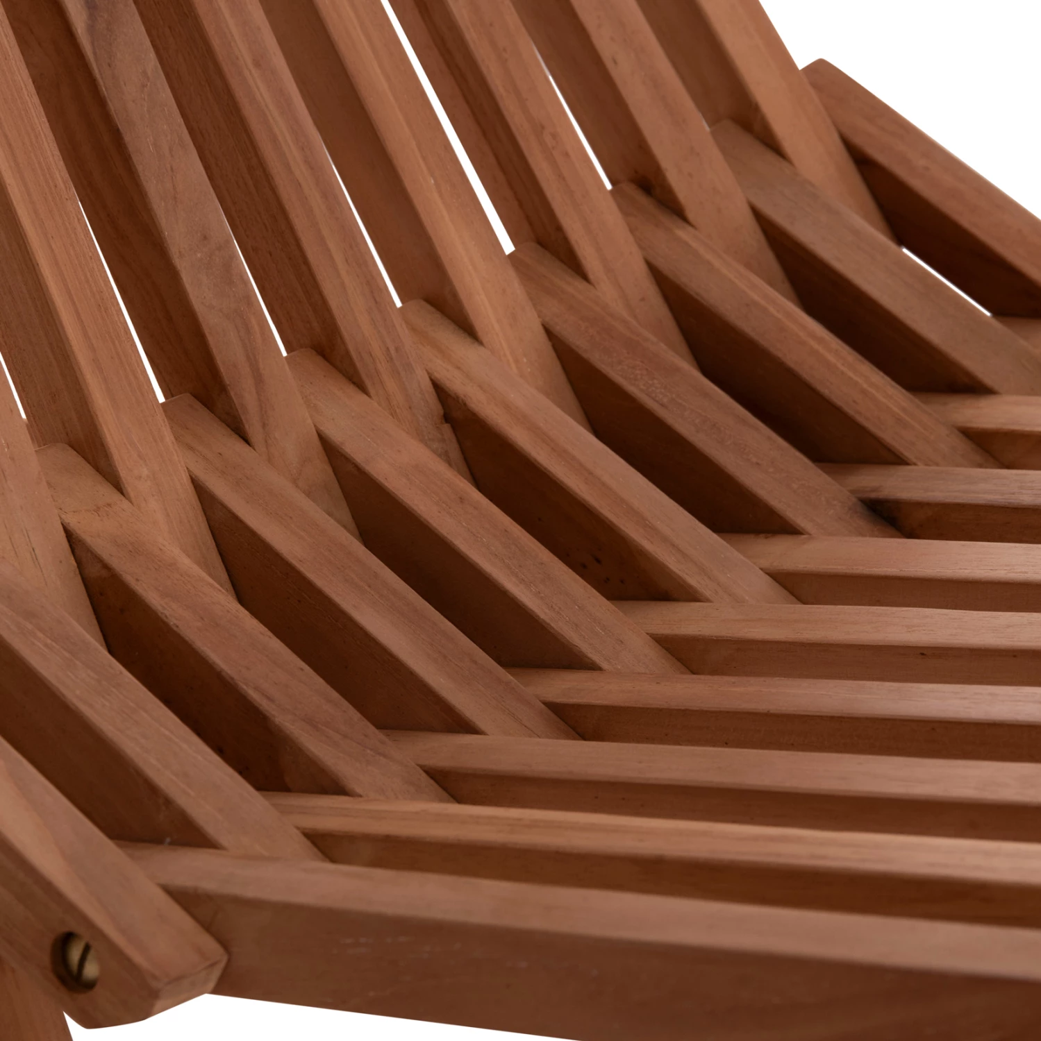 Karrige lounge e palosshme SHIGAO, dru tik, ngjyrë natyrale, 61x88.5x89cm