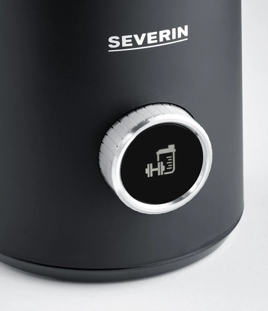Shkumues qumështi Severin SM 3587, 700 ml, ngjyrë zezë-argjend