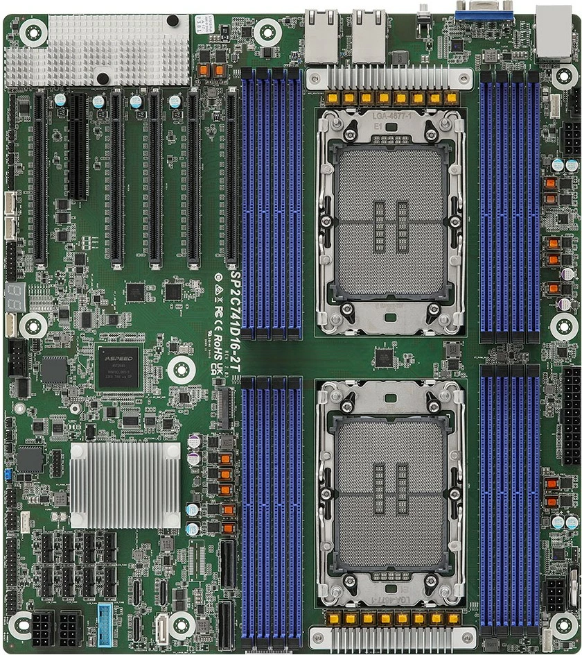 Pllakë amë ASRock SP2C741D16-2T, EEB, Dual Socket 4677, për server, DDR5