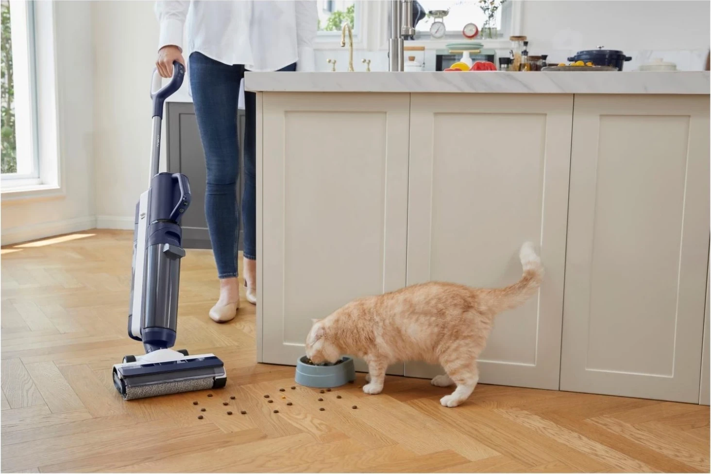 Pastrues dhe lavues dyshemeje Tineco Floor One S5 Combo Plus, blu