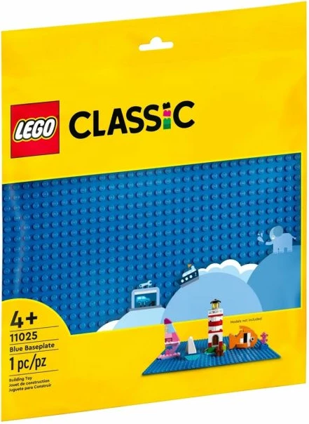 Pllakë bazë lego për fëmijë, blu