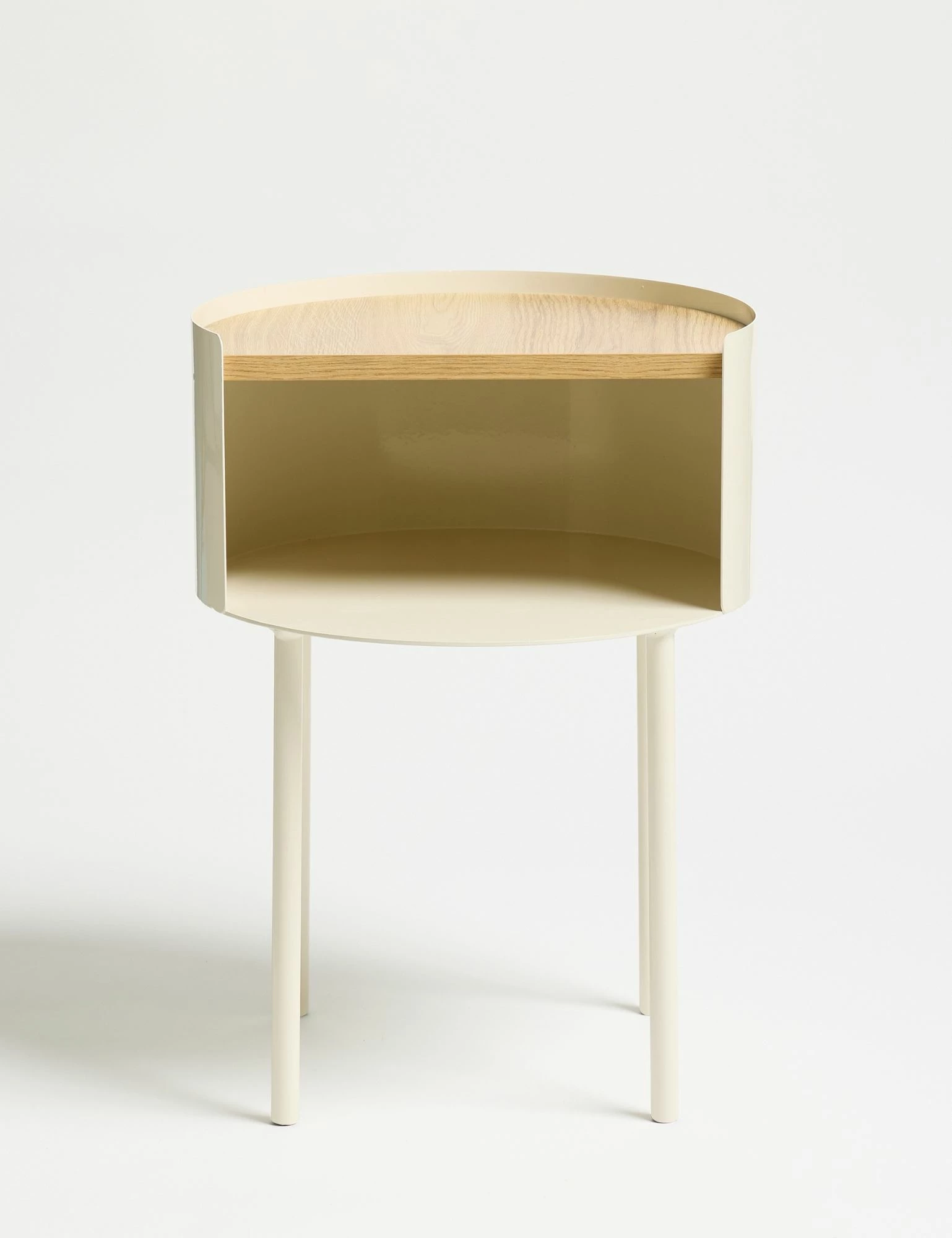 Tavolinë anësore Skye Decor, Espen, ngjyrë krem