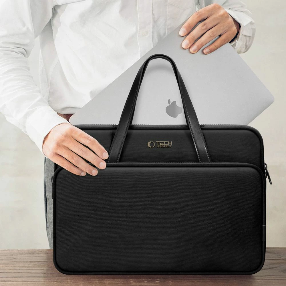 Mbështjellës laptopi Tech-Protect, 15-16 inç, i zi