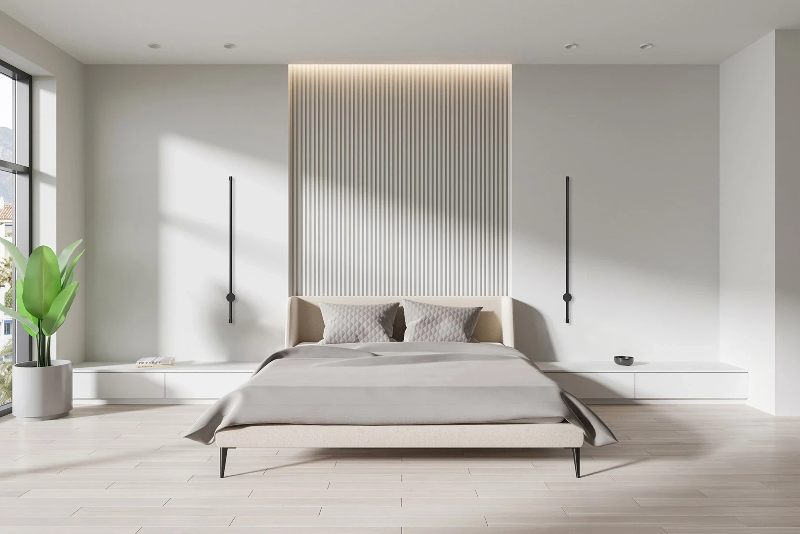 Llambë muri Activejet AJE-HILTON, LED, 9 W, Alumini, E zezë