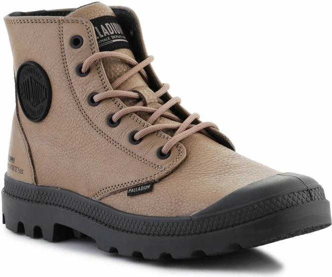 Këpucë Palladium Pampa Hi Supply Lth 77963-297, për meshkuj dhe femra, ngjyrë kafe