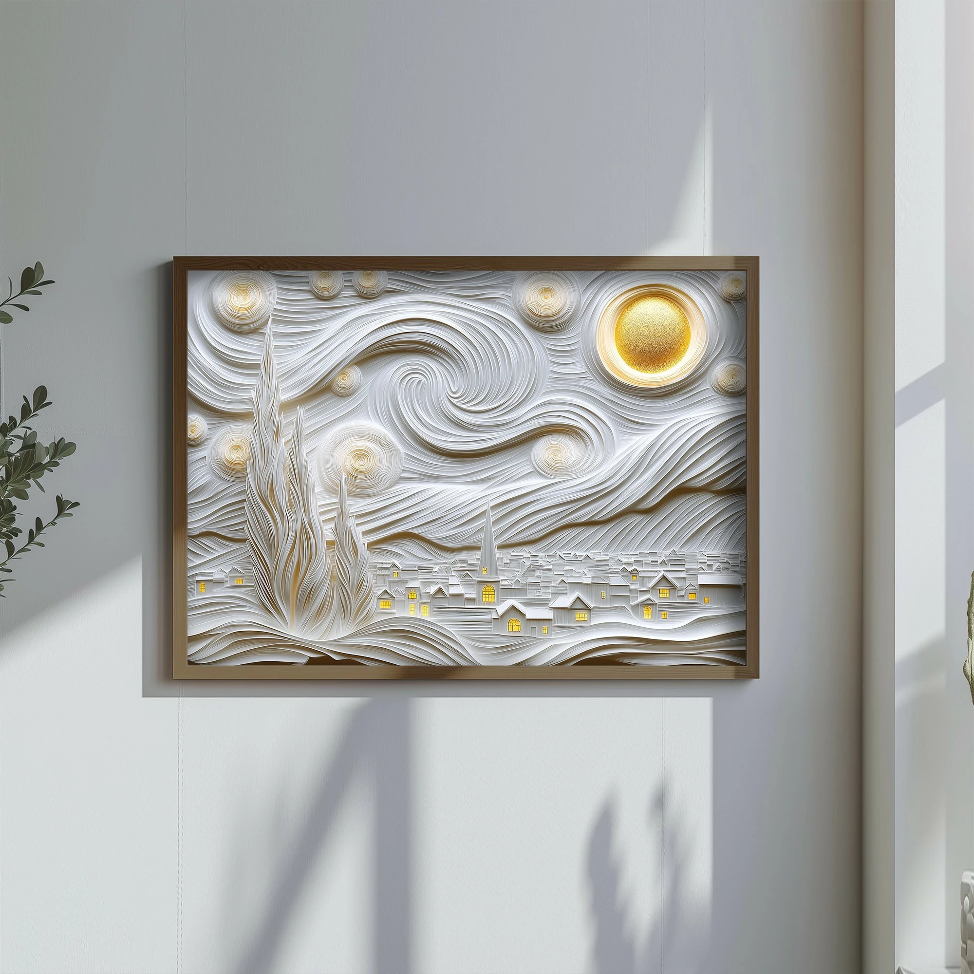 Pikturë dekorative me kornizë MDF, Wallity, TUN124-L, shumëngjyrëshe, 35x47x2cm