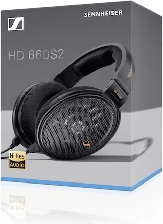 Kufje Sennheiser HD 660S2 300Ω, kabllo 1.8 m, 6.3 mm + adaptor 3.5 mm + 4.4 mm, të zeza