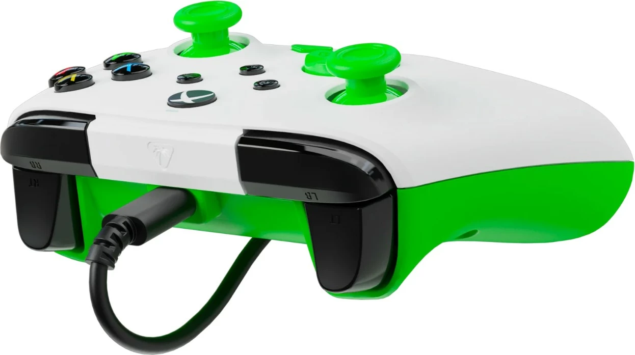 Kontroller me kabllo Turtle Beach Rematch Core për Xbox dhe PC, bardhë/jeshile