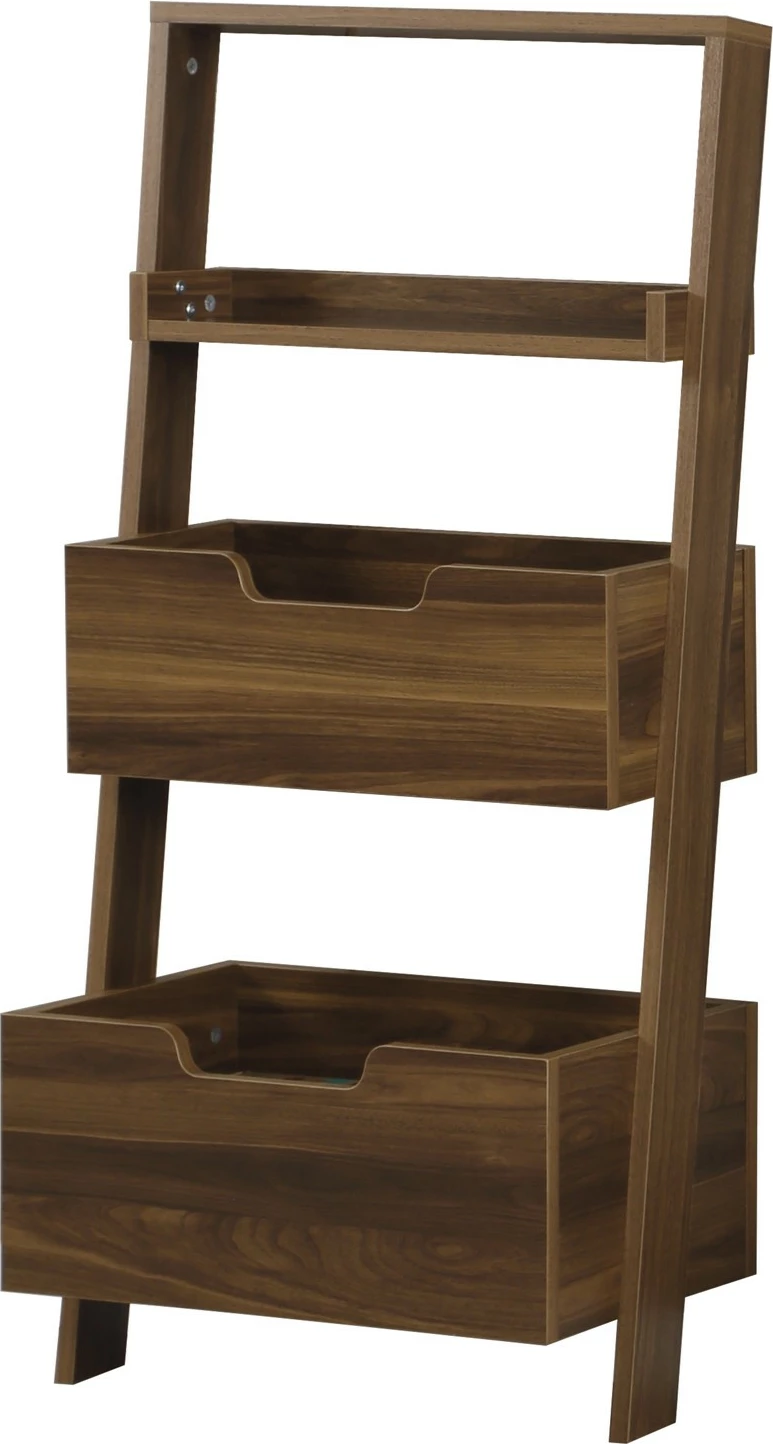 Raft librash Hanah Home, i ulët, ngjyrë arre