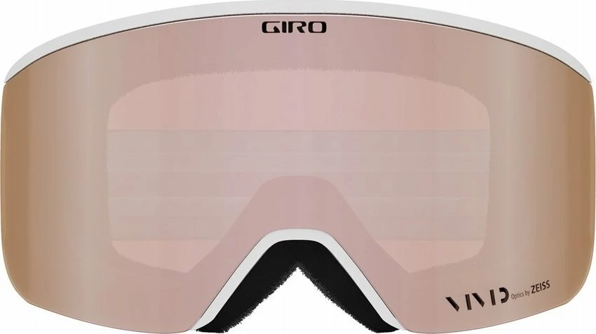 Syze ski Giro Ella 2024/2025, VIVID Rose Gold S3 + VIVID Infrared S1 (2 lente), White LX Stripe, të bardha