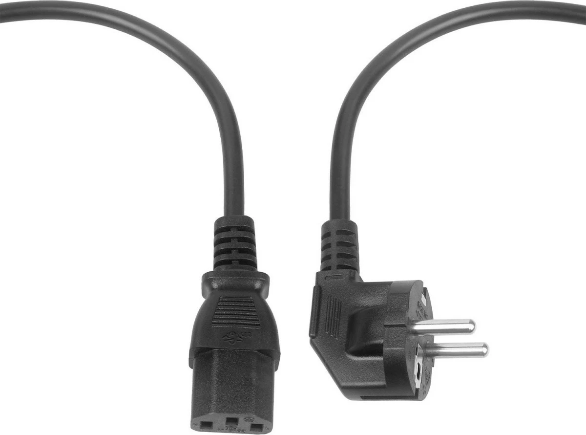 Kabllo energjie TB AKTBXKZC13S180B, 1.8m, IEC C13, Schuko, e zezë