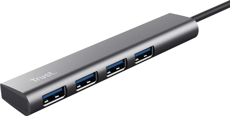 Hub USB Trust Halyx, 3.2 Gen 1, 5 Mbit/s, Gri