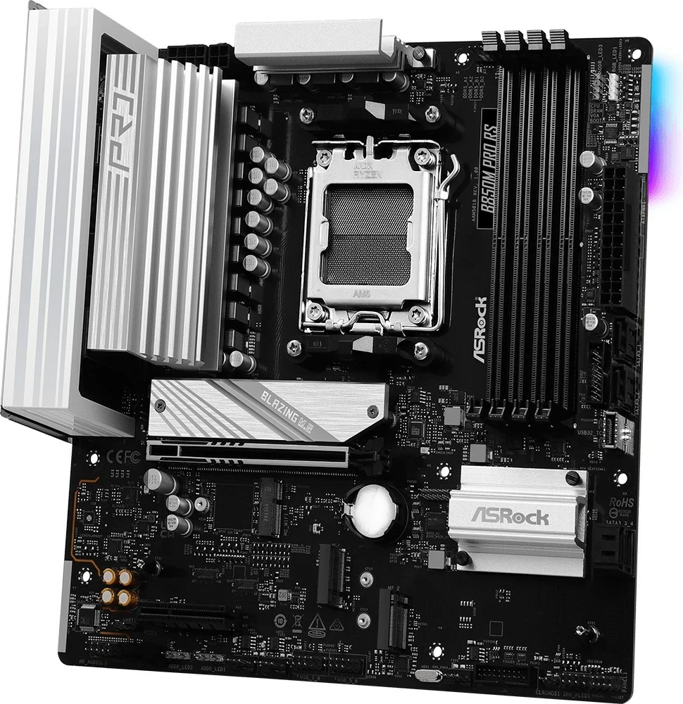 Pllakë amë Asrock B850M Pro RS, Socket AM5, micro ATX, E zezë