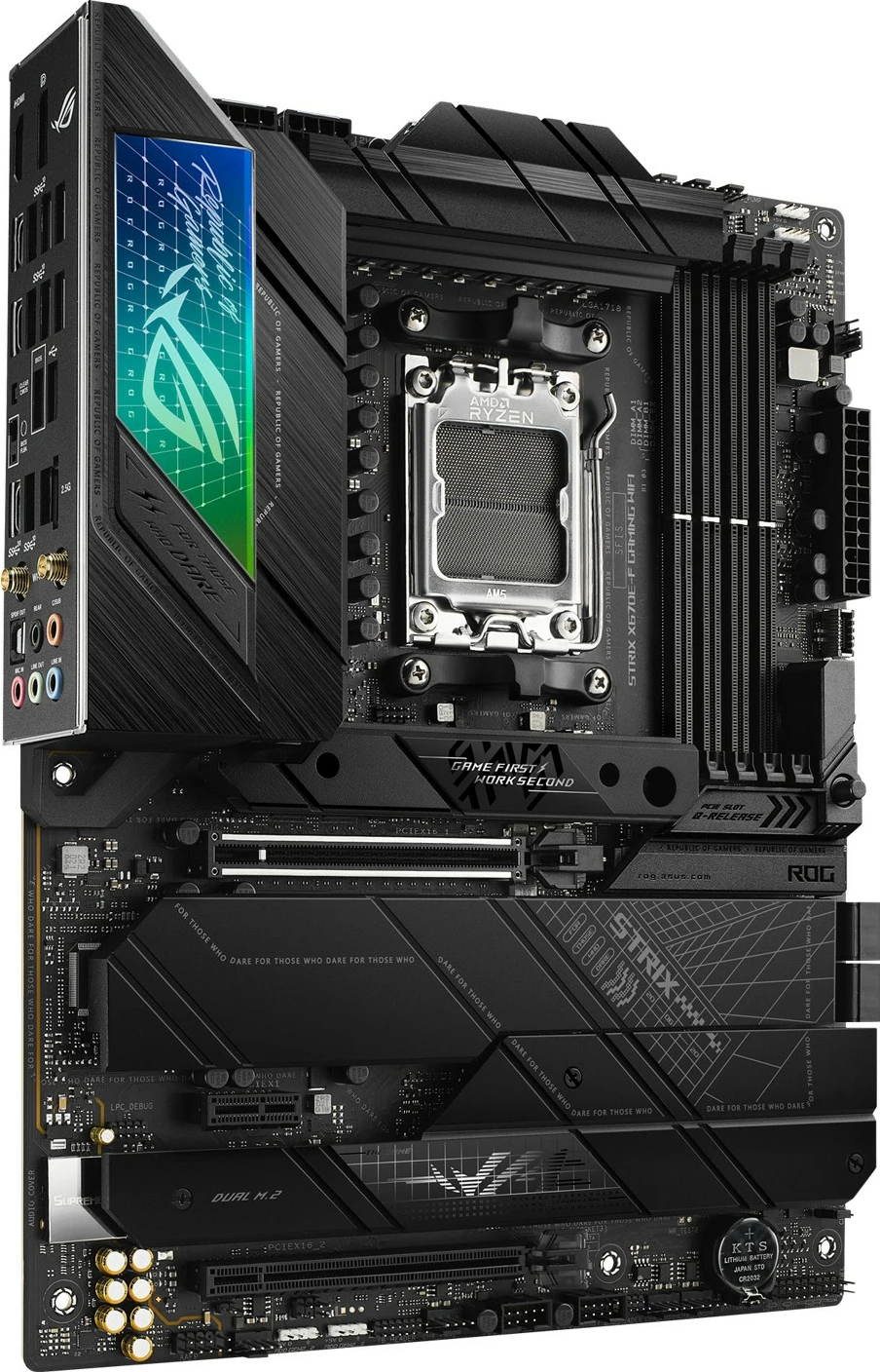 Pllakë amë ASUS ROG STRIX X670E-F GAMING WIFI, Socket AM5, AMD Ryzen™ 7, DDR5-SDRAM, 128 GB, DIMM