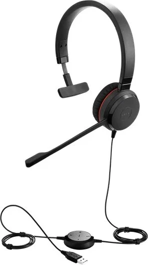 Kufje Jabra EVOLVE 30 II UC Mono, me kabllo, mikrofon boom, USB/3.5mm, e zezë