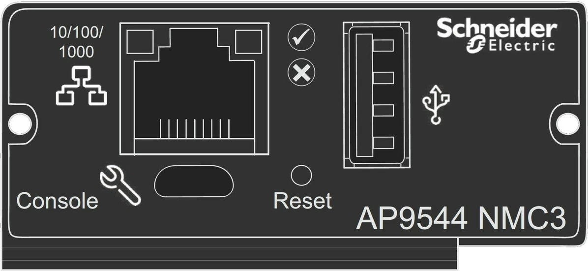 Kartë rrjeti APC AP9544 për Easy UPS, 1-fazë, e zezë