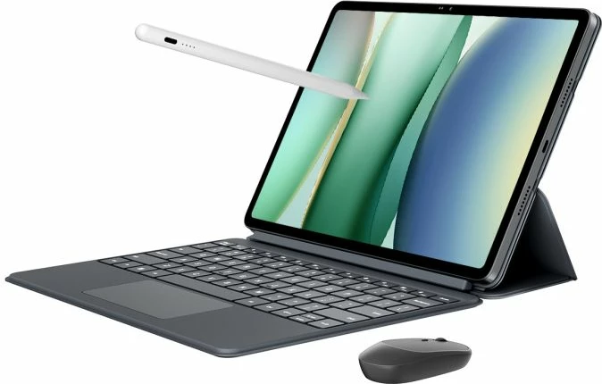tablet BLACKVIEW MEGA 12 12.2\" 12GB/256GB 5G, ari, set me mbrojtëse xhami + mbulesë me tastierë + maus pa kabllo + stilolaps + kufje me kabllo + karikues + kabllo USB