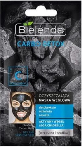 Maskë fytyre për femra Bielenda Carbo Detox, 8g