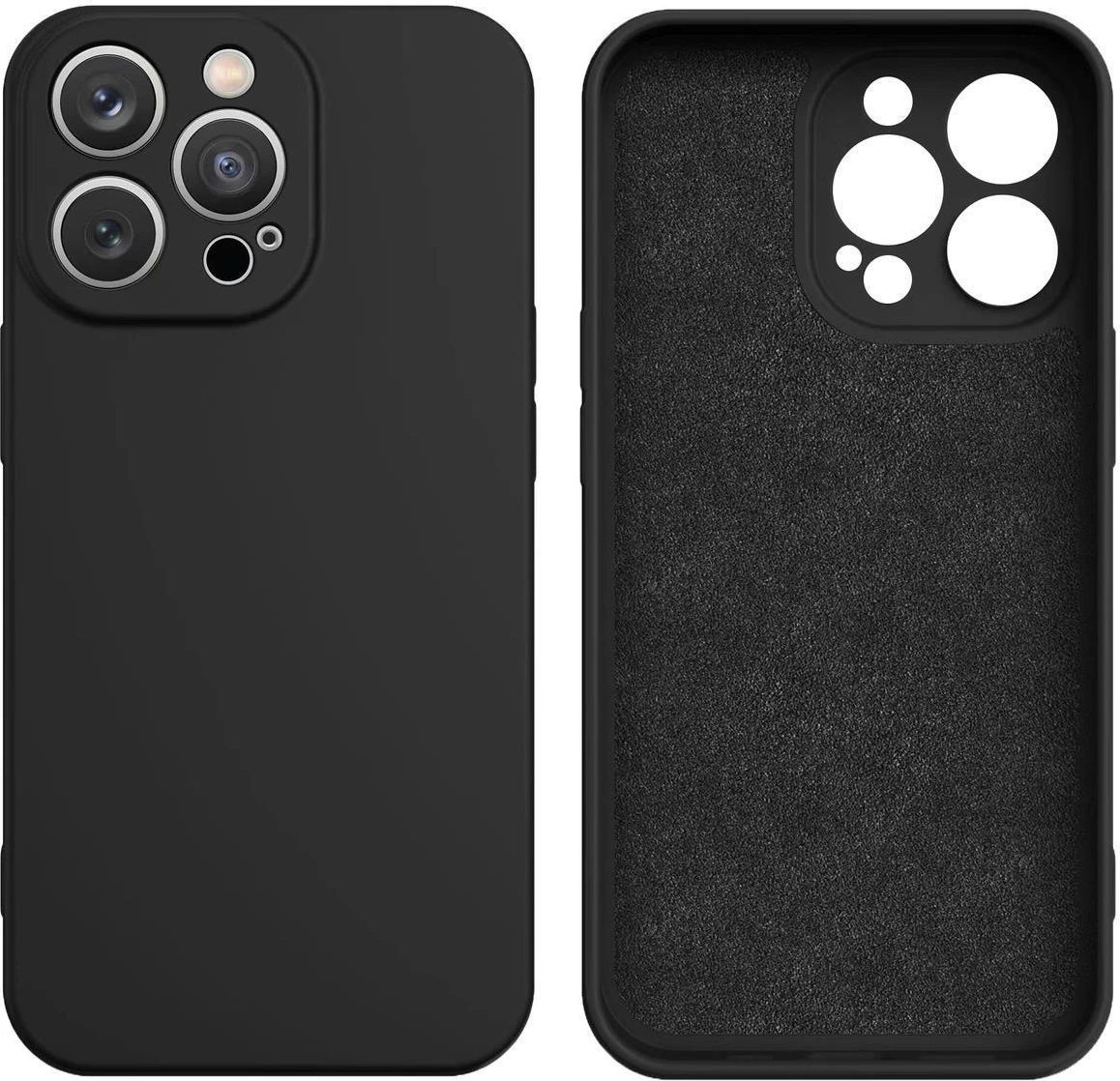 Mbështjellës silikoni Hurtel për Samsung Galaxy S24+, i zi