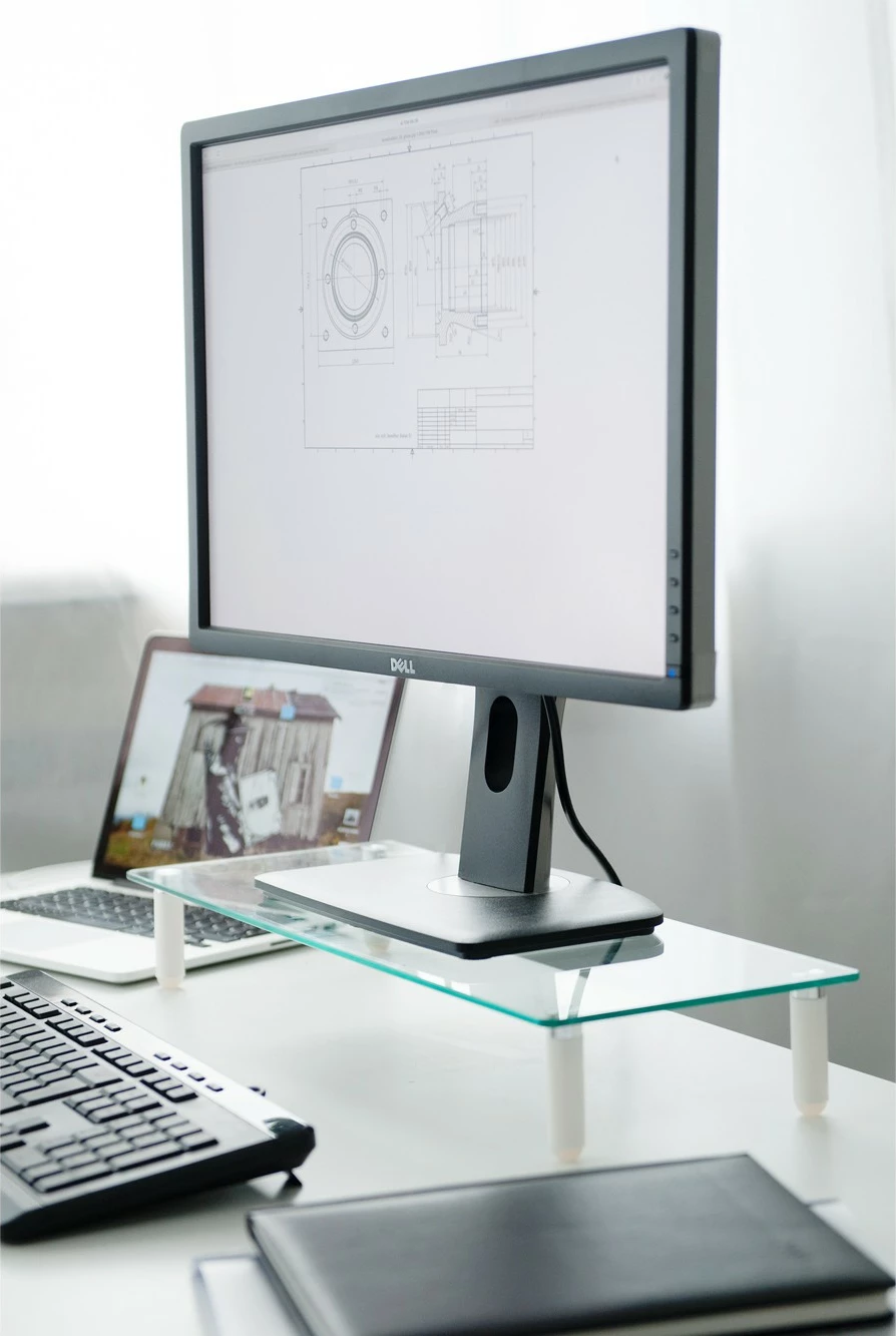 Mbajtëse monitori Digitus universal, xham i temperuar, 33-81.3cm, transparente
