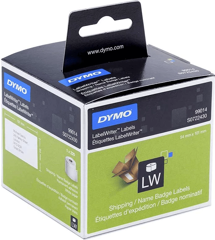 Etiketa Dymo 99014 S0722430 101x54mm të bardha