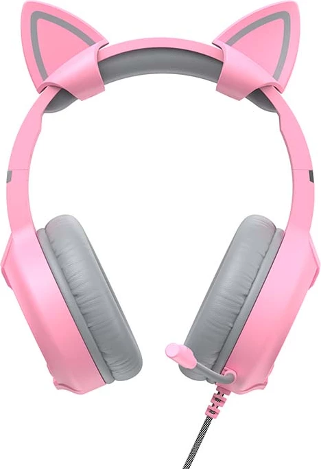 Kufje gaming Havit GAMENOTE H2233D me mikrofon, RGB, rozë