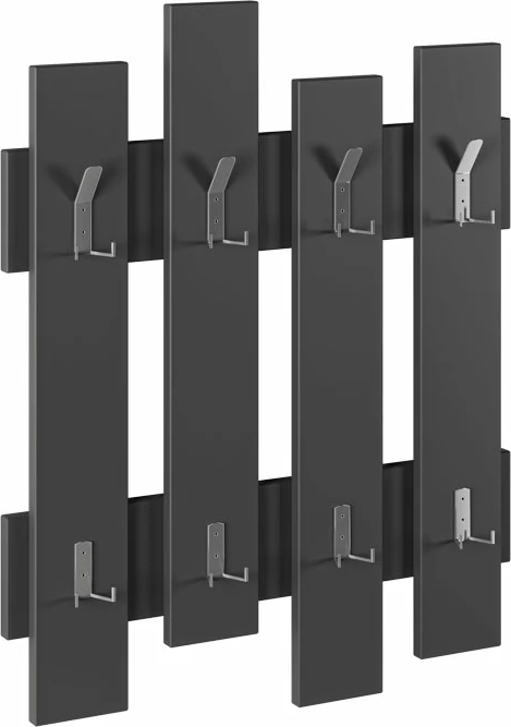 Varëse muri Wave, ngjyrë gri e errët, melaminë, 64x4x81cm