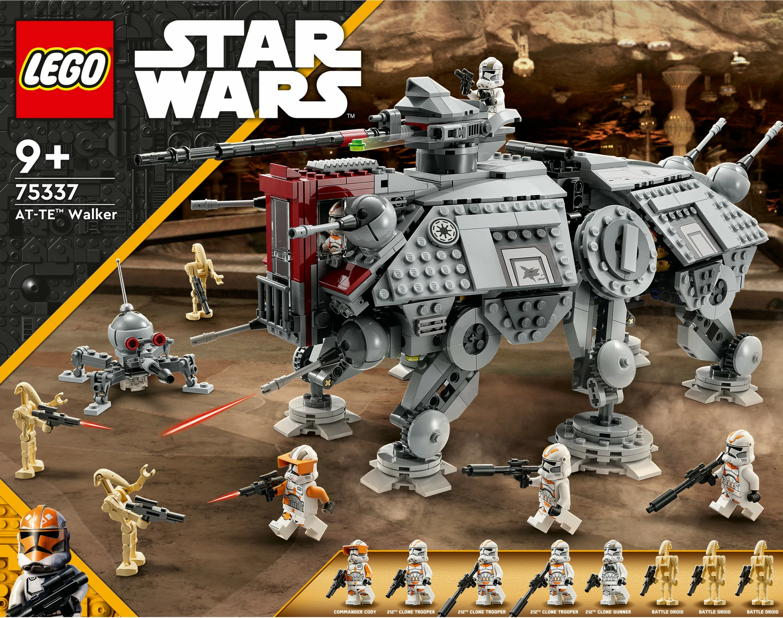 Set ndërtimi LEGO Star Wars AT-TE Walker, 1082 pjesë, Multingjyrësh