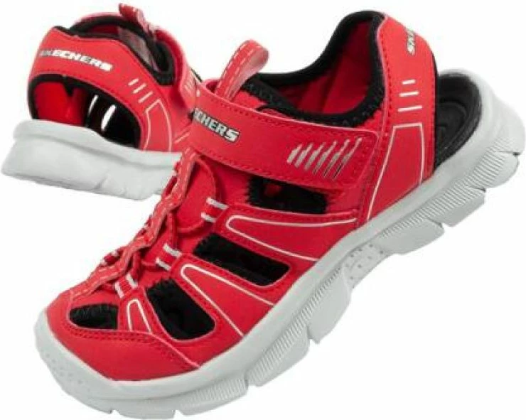 Sandale për fëmijë Skechers, të kuqe