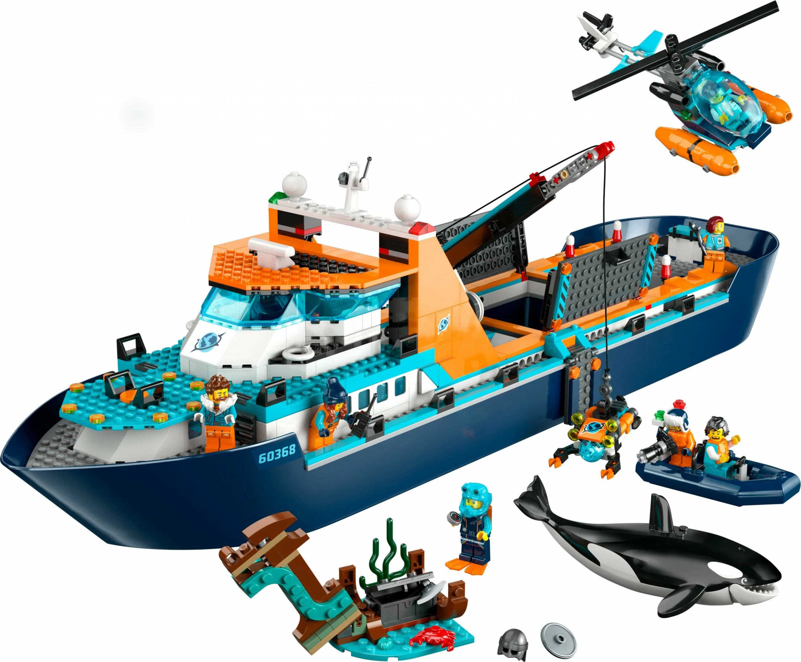 Set ndërtimi LEGO Arctic Explorer Ship, 815 pjesë, plastikë, shumëngjyrësh