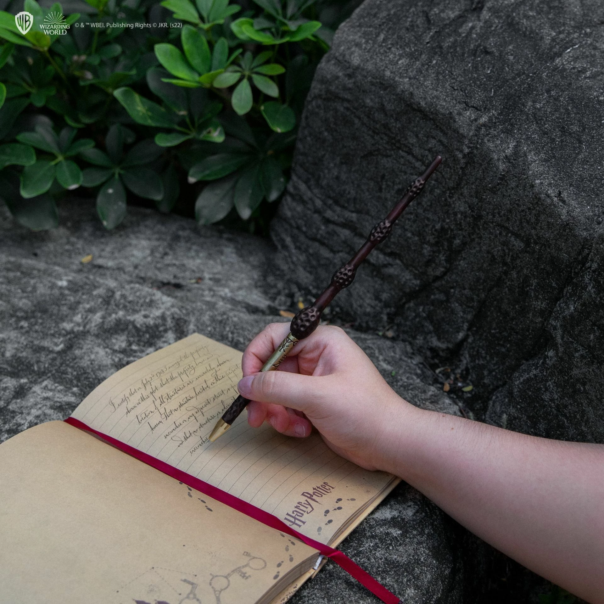 Stilolaps Cinereplicas Albus Dumbledore (Elder Wand) 24.8 cm, me mbajtëse + shenjues libri (unit box)