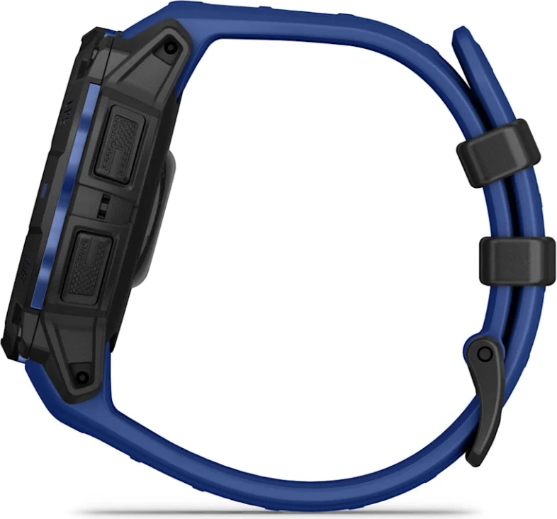 Smartwatch Garmin Instinct® 3, AMOLED, Black/Bolt Blue-Black strap, 45 mm