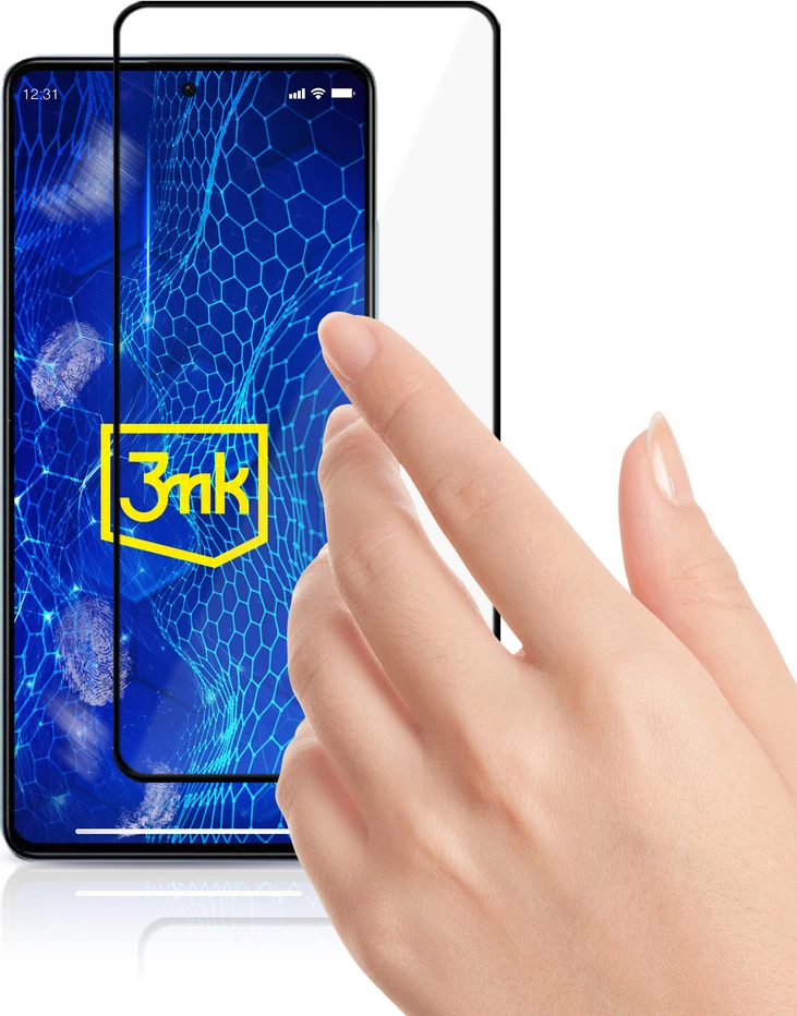 Xham i temperuar 3mk HardGlass Lite për Xiaomi Redmi Note 12 Pro/Pro+, 9H, i zi