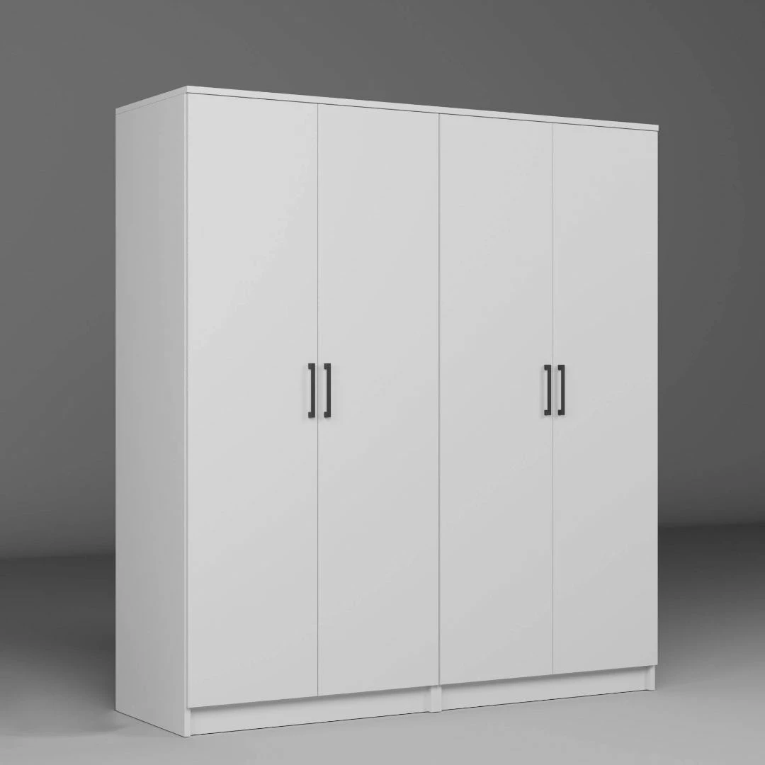 Dollap për rroba, ngjyrë e bardhë, Skye Decor, Kardelen 1600-103