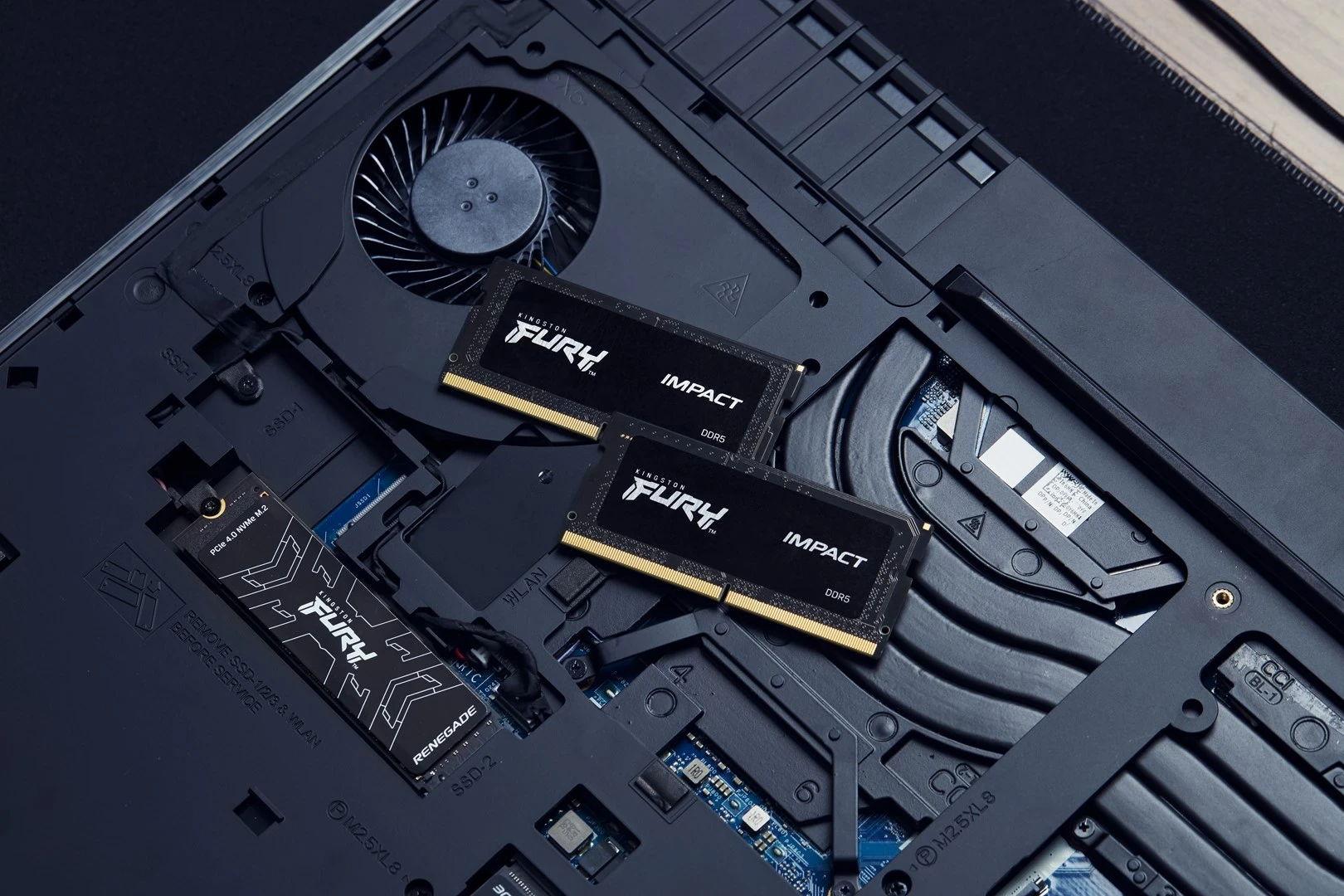 RAM Memorie Kingston Fury Impact, SODIMM, DDR5, 16 GB, 5600 MHz, CL40