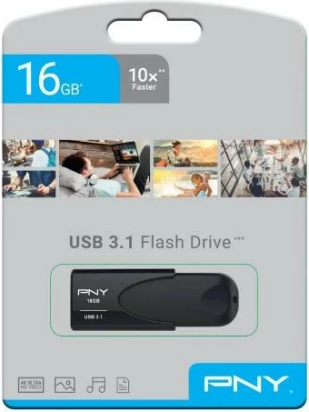 Pendrive PNY Attaché 4, 16GB, USB 3.1, e zezë