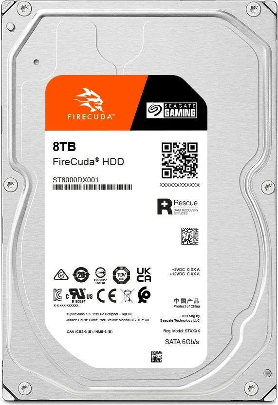 Hard disk Seagate FireCuda ST8000DXA01, 8 TB, 7200 RPM, 256 MB, 3.5", Serial ATA III